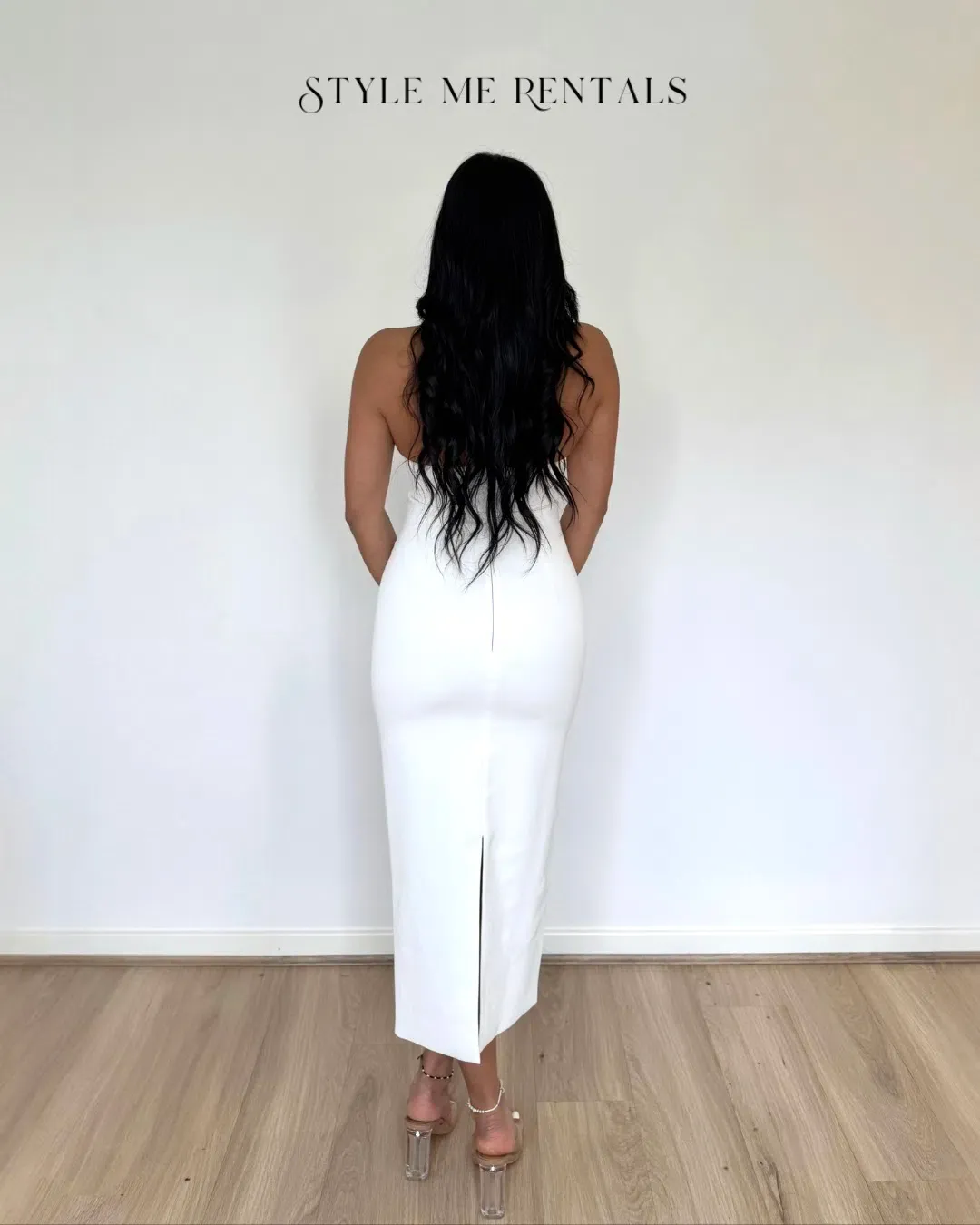 Bianca & Bridgett Mia Pearl Midi Dress White Size AU 6 for rent on The Volte - main image
