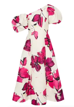 Aje Arista Tulip Sleeve Midi Dress Floral Size 6 for rent on The Volte - image 4
