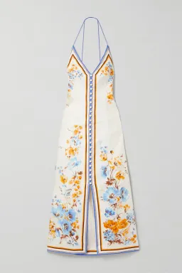 Zimmermann  Halcyon Printed Linen Midi Dress Floral Size 2 / AU 12 for rent on The Volte - image 3