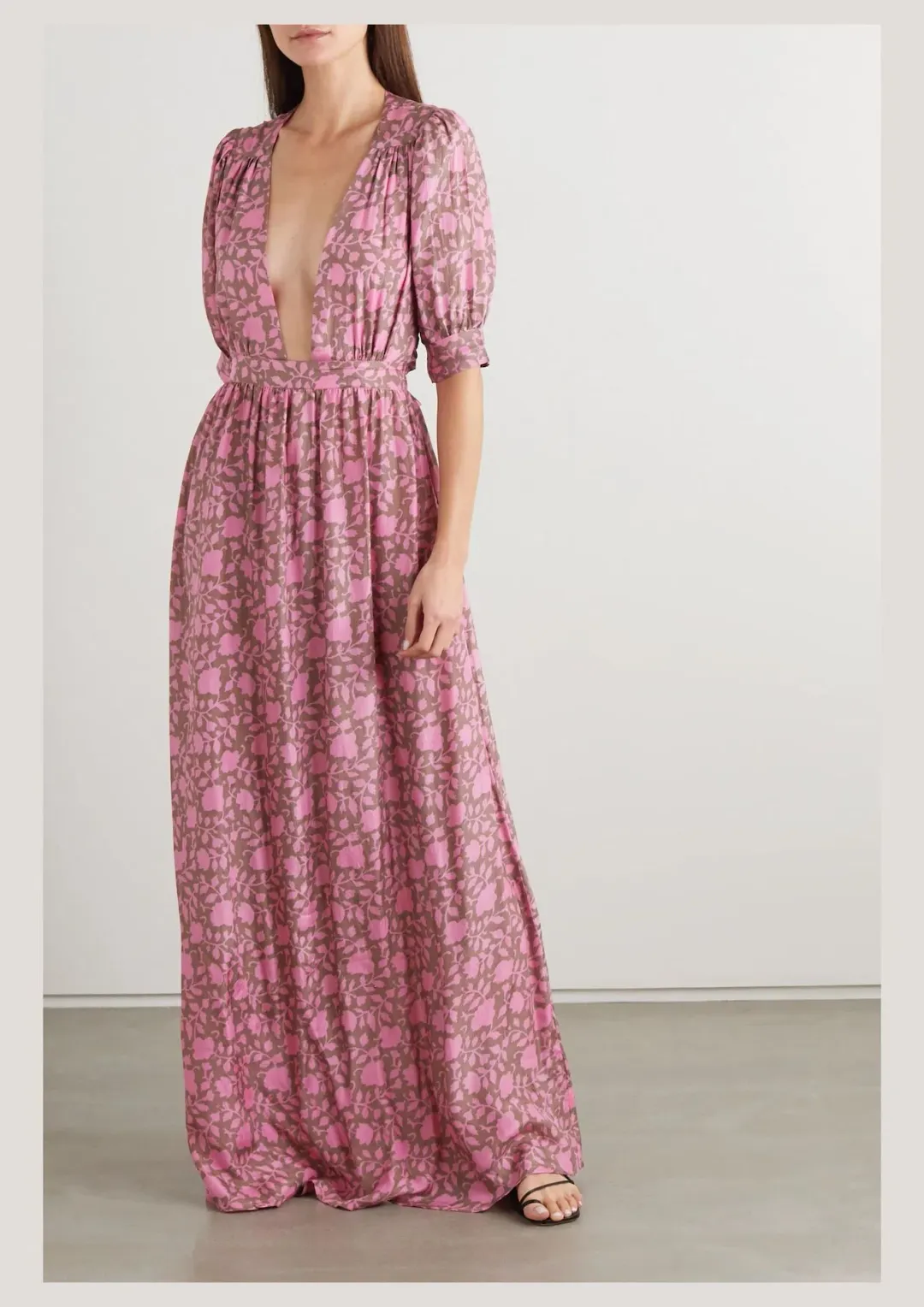 Hannah Artwear Surya Open Back Maxi Dress in Pink One Size for rent on The Volte - main image
