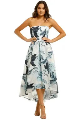 Moss and Spy Luna Strapless Dress Multi Size 8 for rent on The Volte - image 1