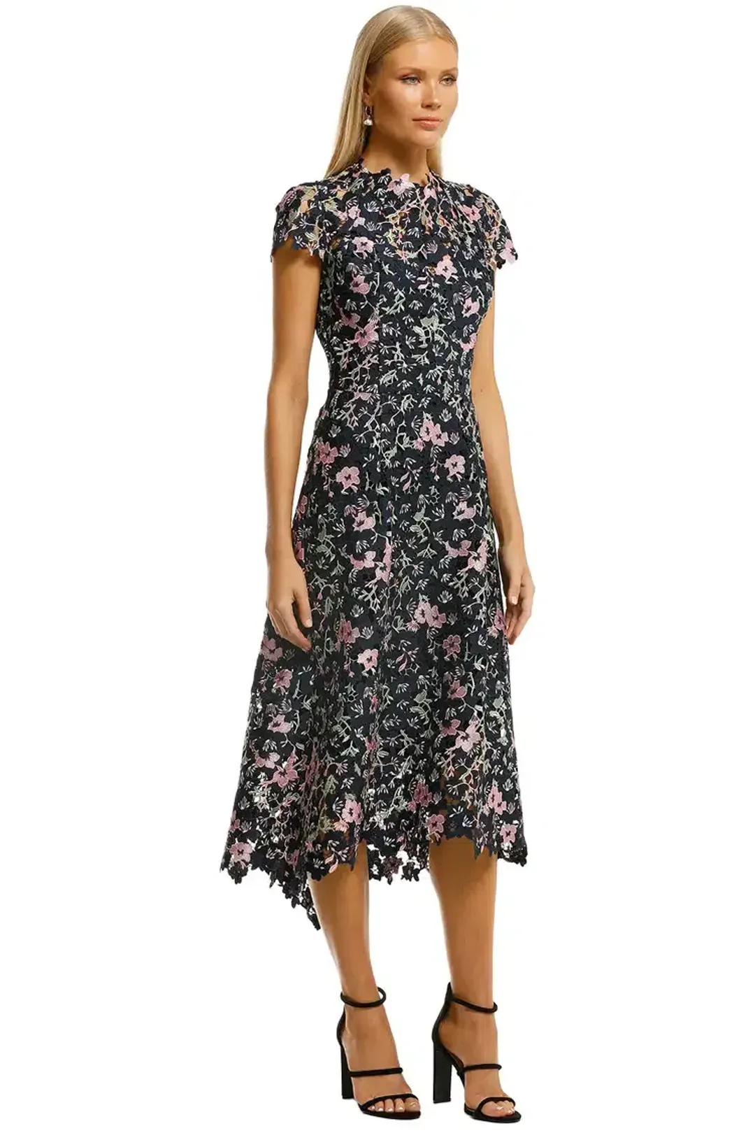 Moss and Spy Birdy Dress Floral Multi Print Size 12 for rent on The Volte - main image