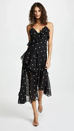 Talulah Solace Midi Dress Black Size 8 for rent on The Volte - image 1