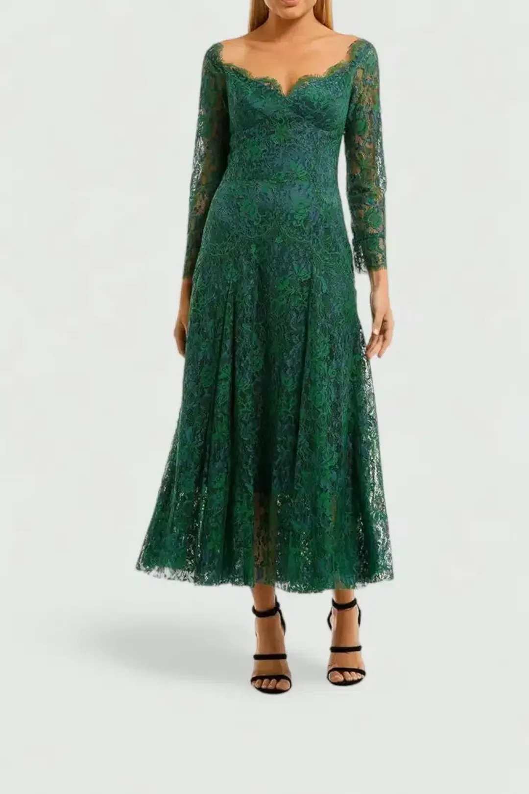 Moss and Spy Kathleen Dress Green Size 14 for rent on The Volte - main image