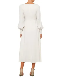 Zimmermann Rouche Midi Dress White Size 2 / AU 12  for rent on The Volte - image 2