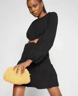 Mossman Streamline Mini Dress Black Size 6 for rent on The Volte - image 2