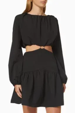 Mossman Streamline Mini Dress Black Size 6 for rent on The Volte - image 4