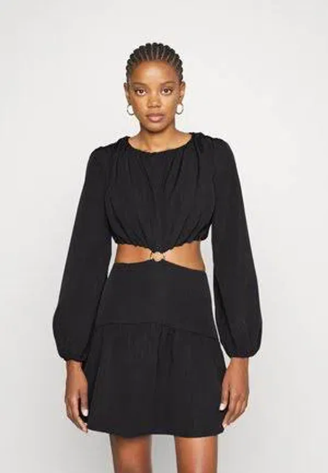 Mossman Streamline Mini Dress Black Size 6 for rent on The Volte - main image