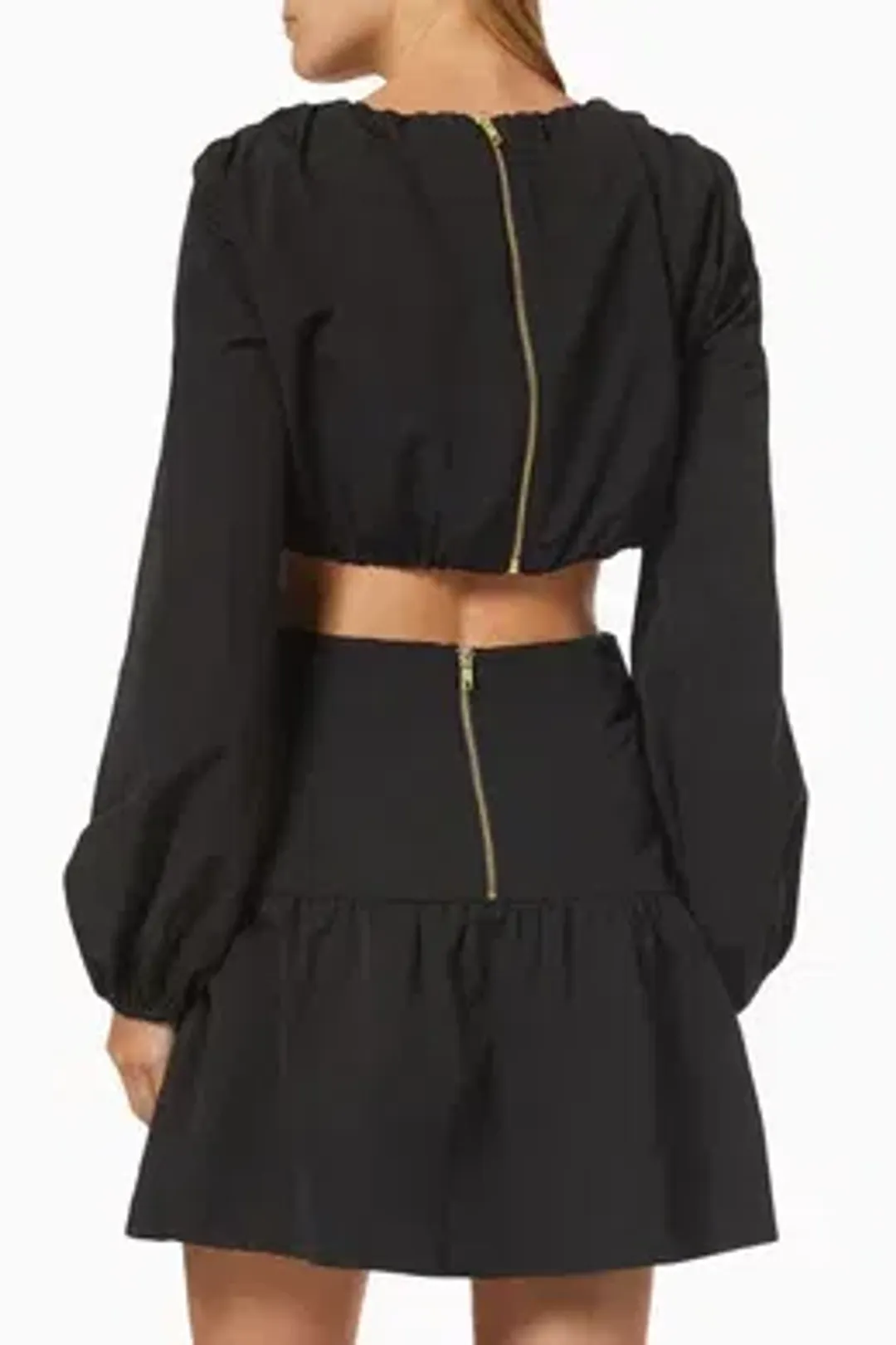 Mossman Streamline Mini Dress Black Size 6 for rent on The Volte - main image