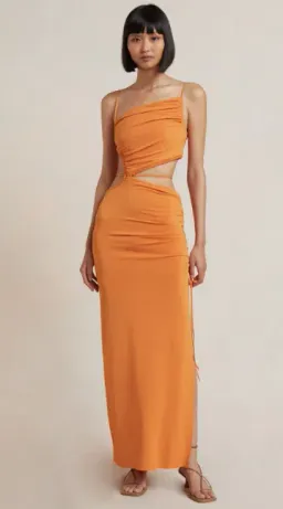 Bec & Bridge Dilkon Maxi Dress Orange Size 6 for rent on The Volte - image 4