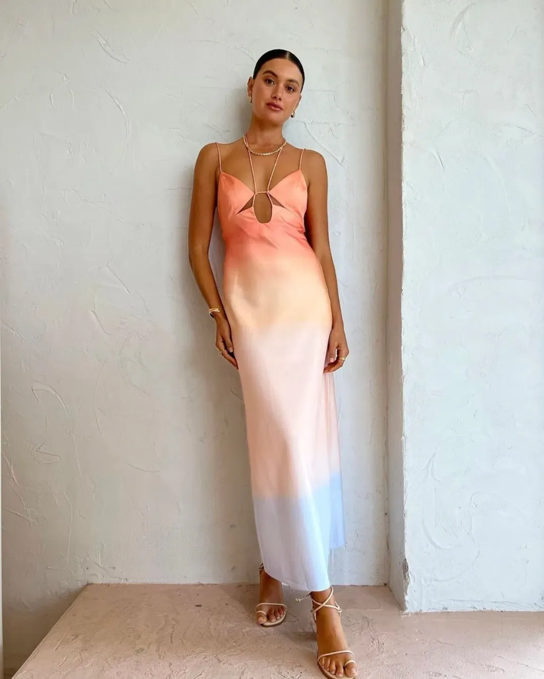 Significant Other Karli Midi Dress Horizon Size 6 for rent on The Volte - main image