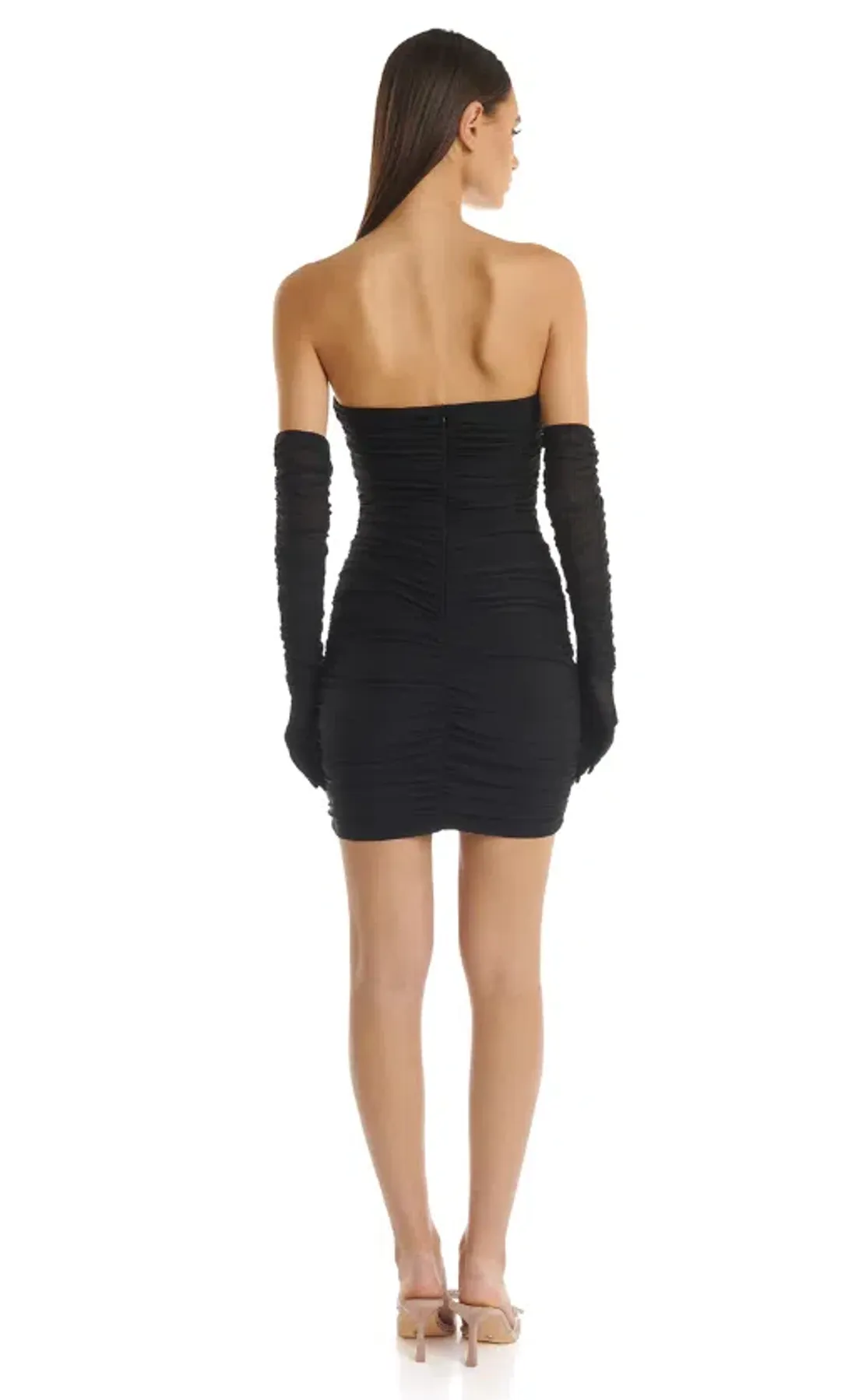 Eliya The Label Jordyn Mini Dress and Mason Gloves Black Size XS / AU 6 for rent on The Volte - main image