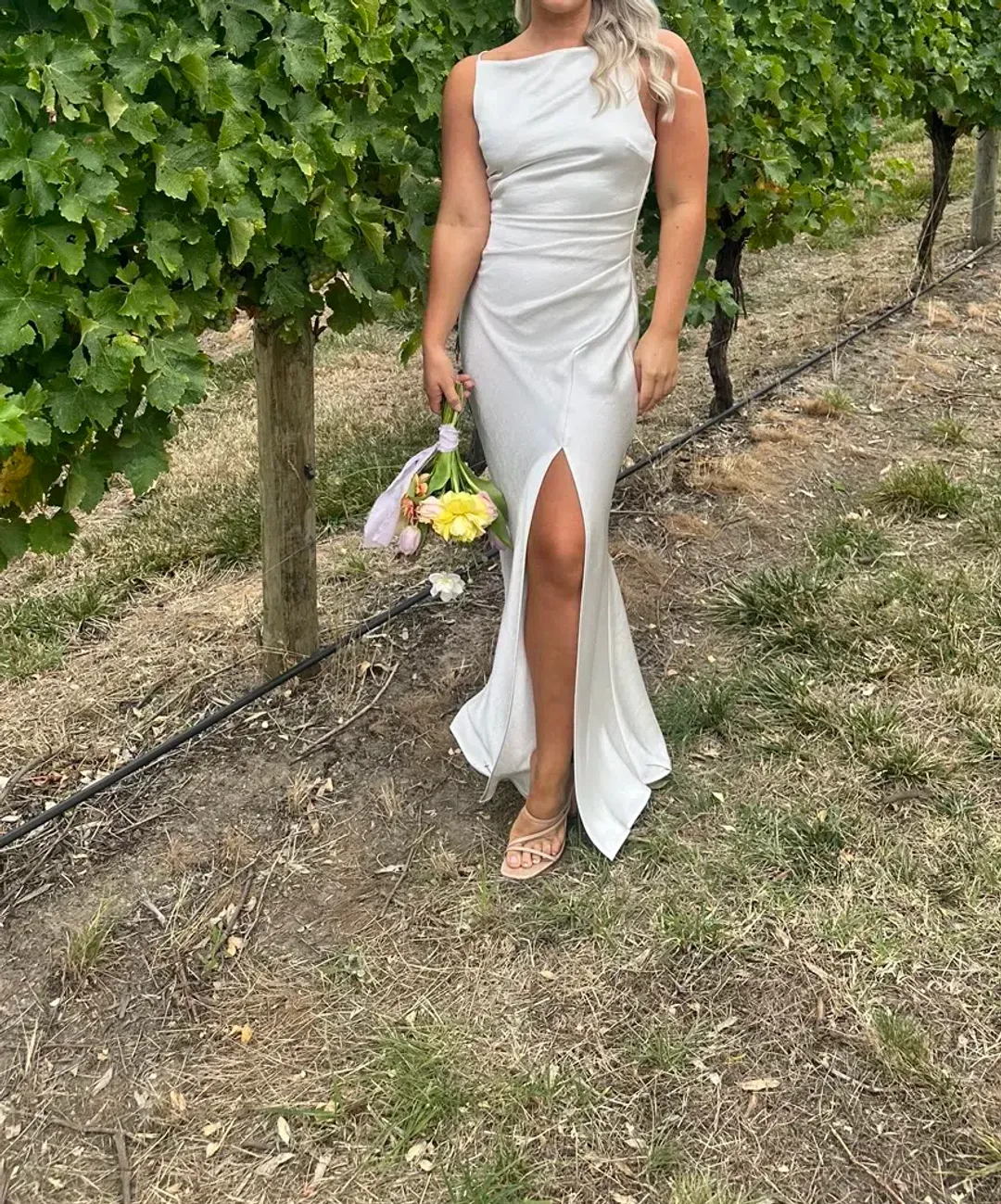 Bec & Bridge The Dreamer Maxi Dress Ivory Size 10  for rent on The Volte - main image