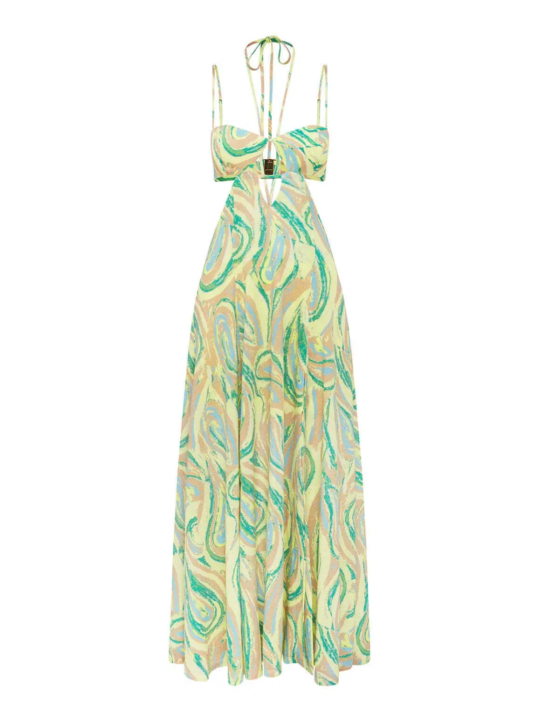 Alice McCall Swan Lake Midi Dress Citrus Size 12 AU for rent on The Volte - main image