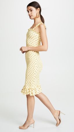 Faithfull The Brand Nadine Midi Yellow Dress Size 6 for rent on The Volte - image 3