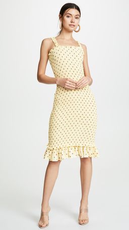 Faithfull The Brand Nadine Midi Yellow Dress Size 6 for rent on The Volte - image 5