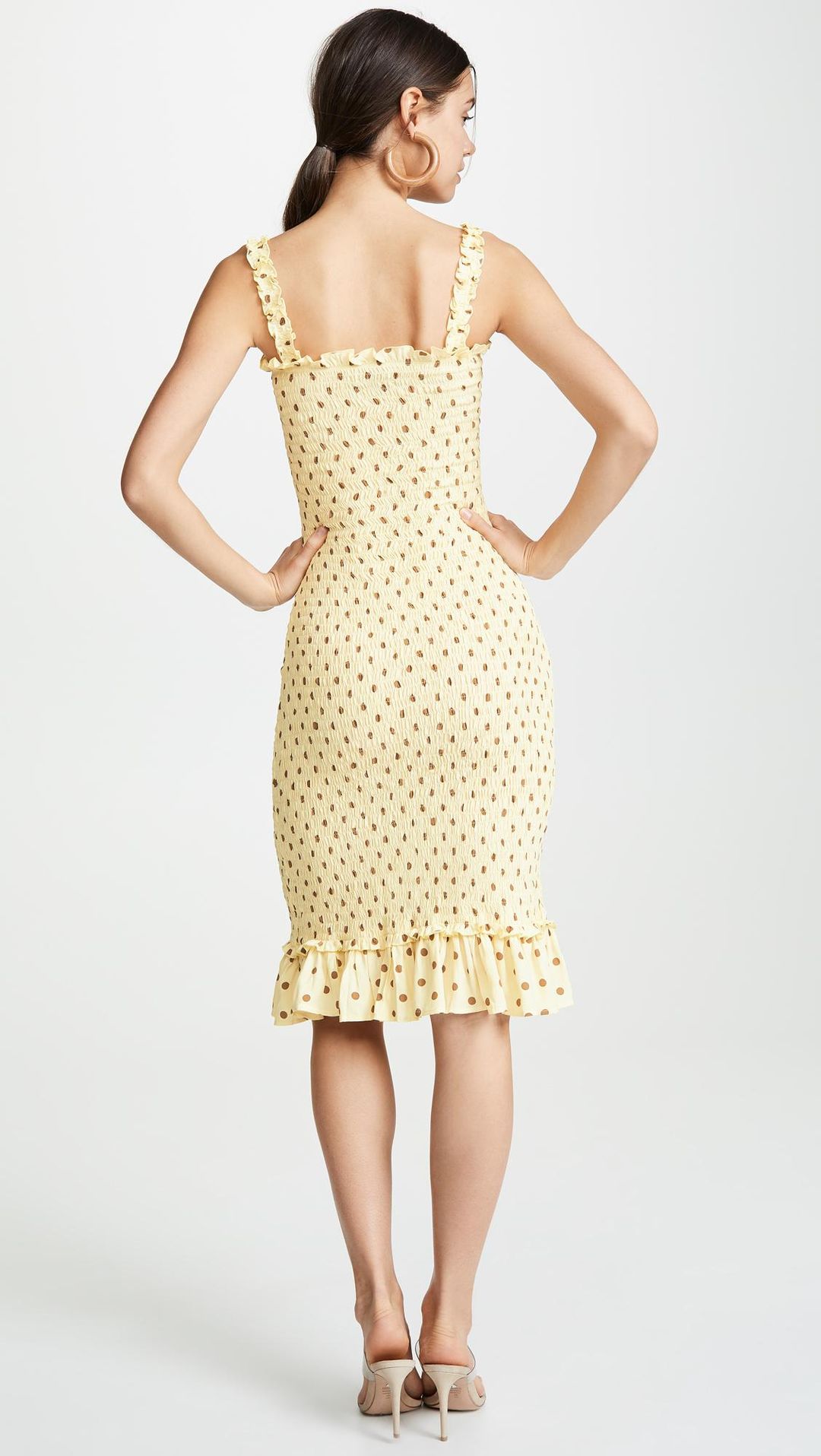 Faithfull The Brand Nadine Midi Yellow Dress Size 6 for rent on The Volte - main image