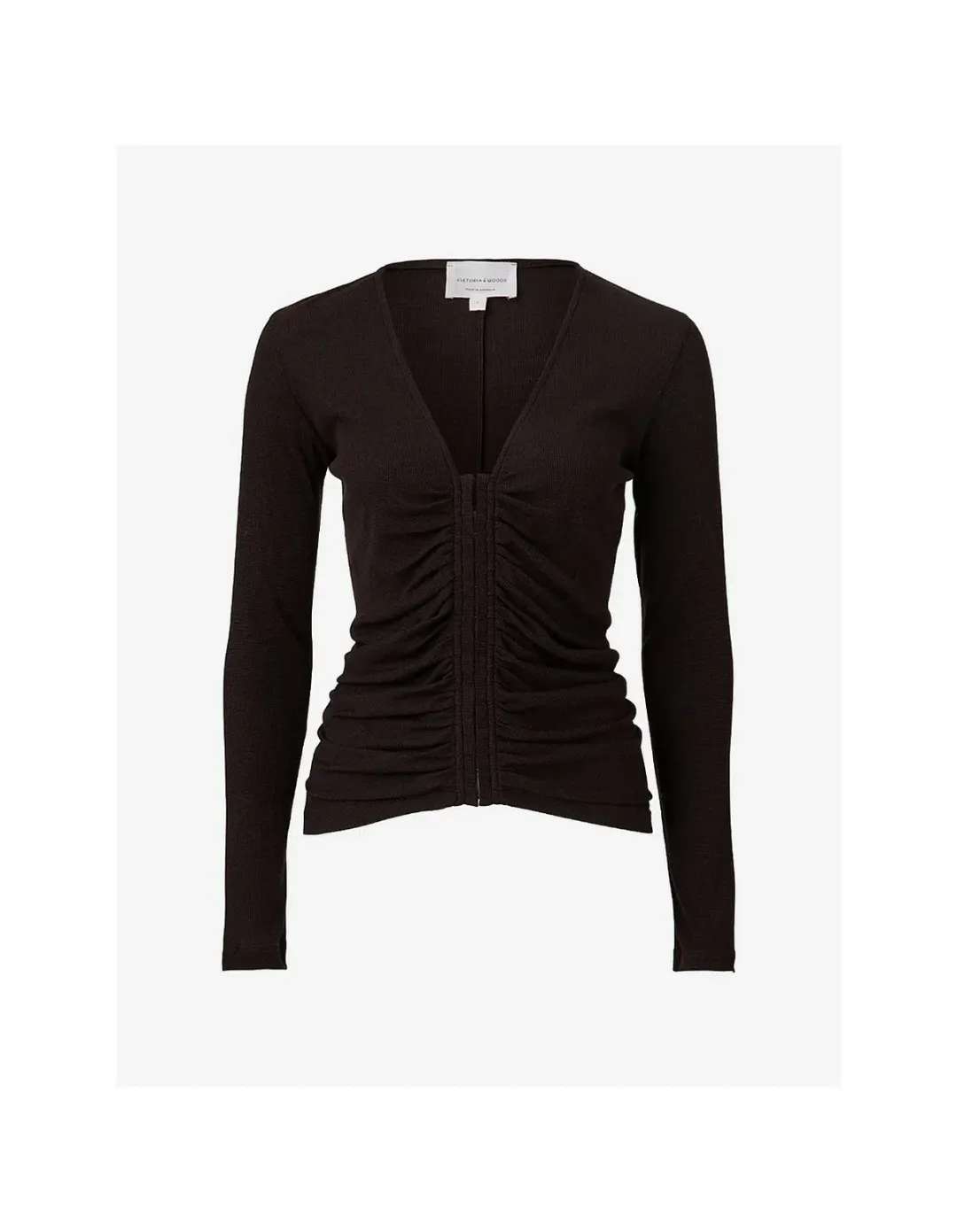 Viktoria & Woods Harper Merino Cardigan Black Size 1 / AU 8 for rent on The Volte - main image