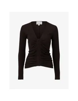 Viktoria & Woods Harper Merino Cardigan Black Size 1 / AU 8 for rent on The Volte - image 4