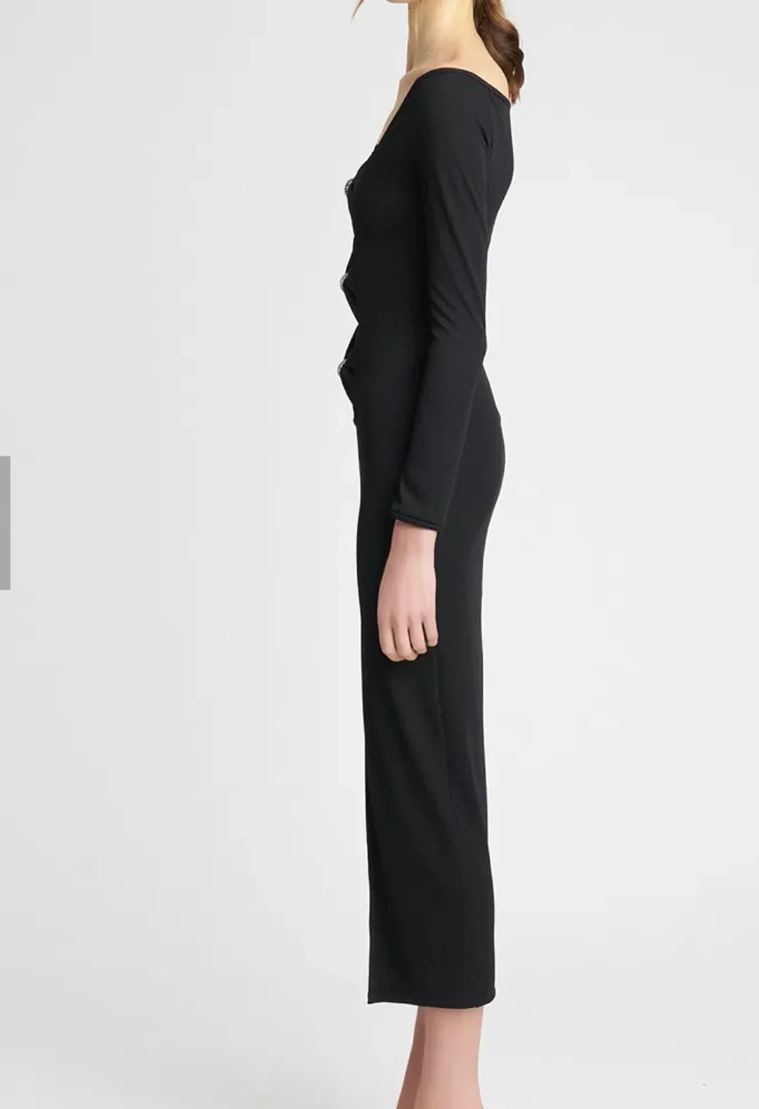 Nicola Finetti Romina Dress Black Size 10 for rent on The Volte - main image