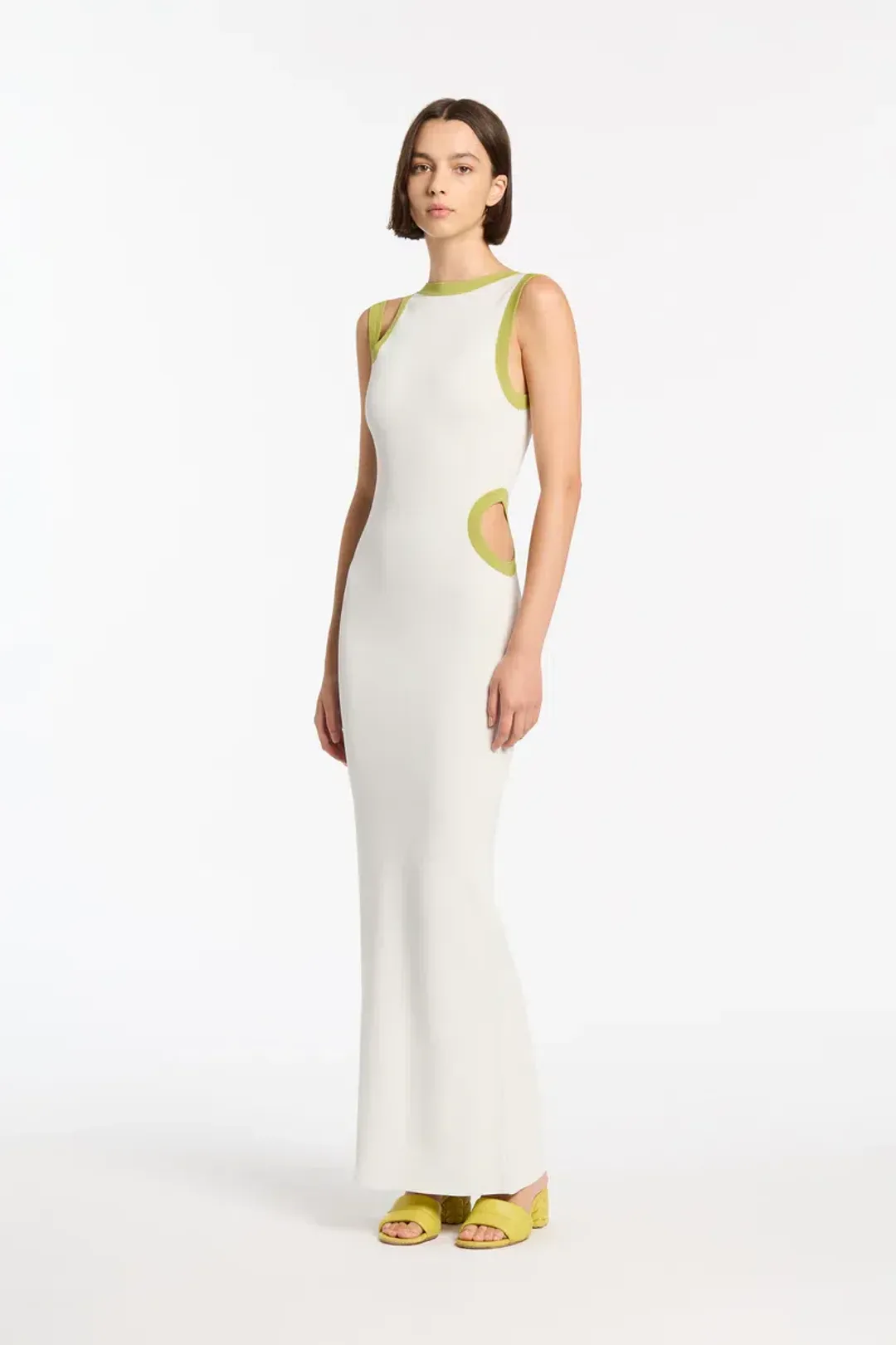 Sir the Label Cut Out Evalina Dress White Size 0/Au 6 for rent on The Volte - main image