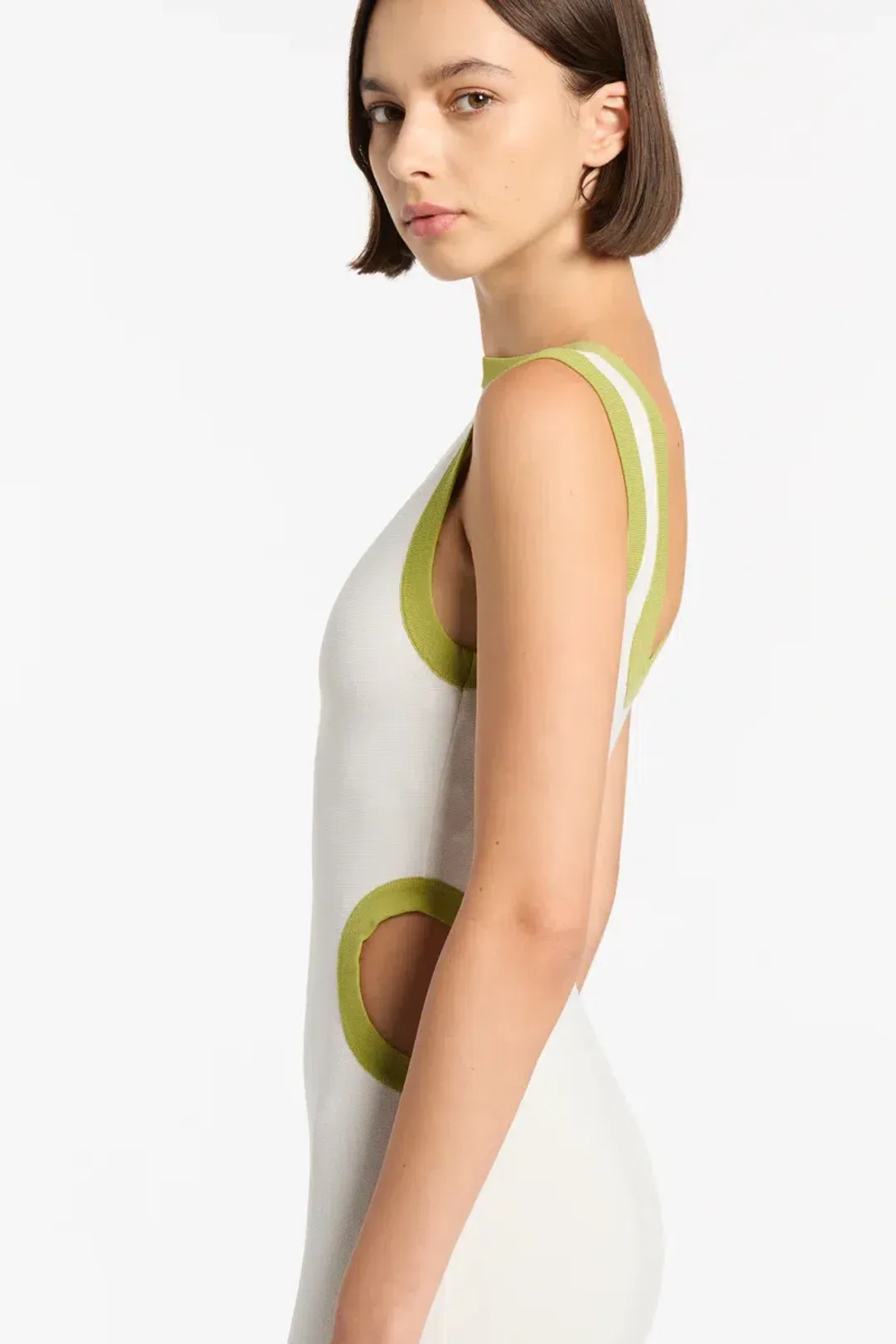 Sir the Label Cut Out Evalina Dress White Size 0/Au 6 for rent on The Volte - main image