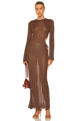 Sir the Label Aya Cut Out Dress Chocolate Size 1 / AU 8 for rent on The Volte - image 4