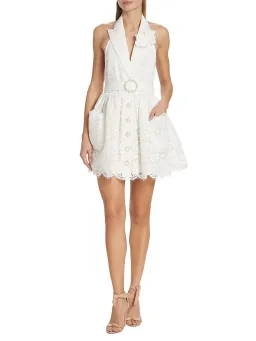 Zimmermann High Tide Tuxedo Mini Dress White Size 1 / AU 10  for rent on The Volte - image 1