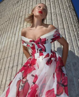 Aje Cordelia Corseted Maxi Dress Falling Floral  Size 10  for rent on The Volte - image 4