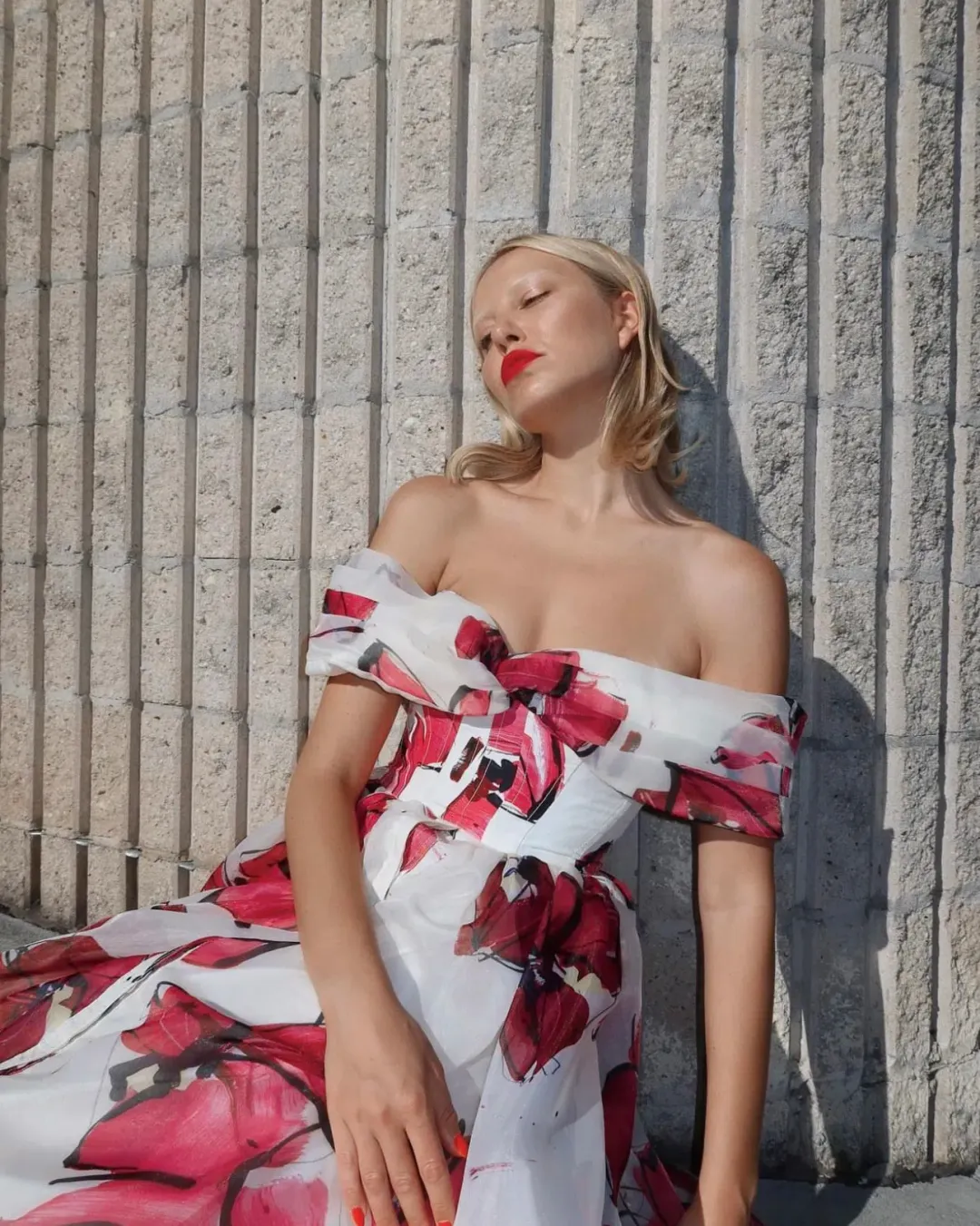 Aje Cordelia Corseted Maxi Dress Falling Floral  Size 10  for rent on The Volte - main image