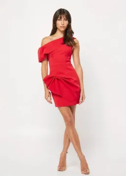 Mossman Into The Deep Mini Dress Red Size 8  for rent on The Volte - image 1