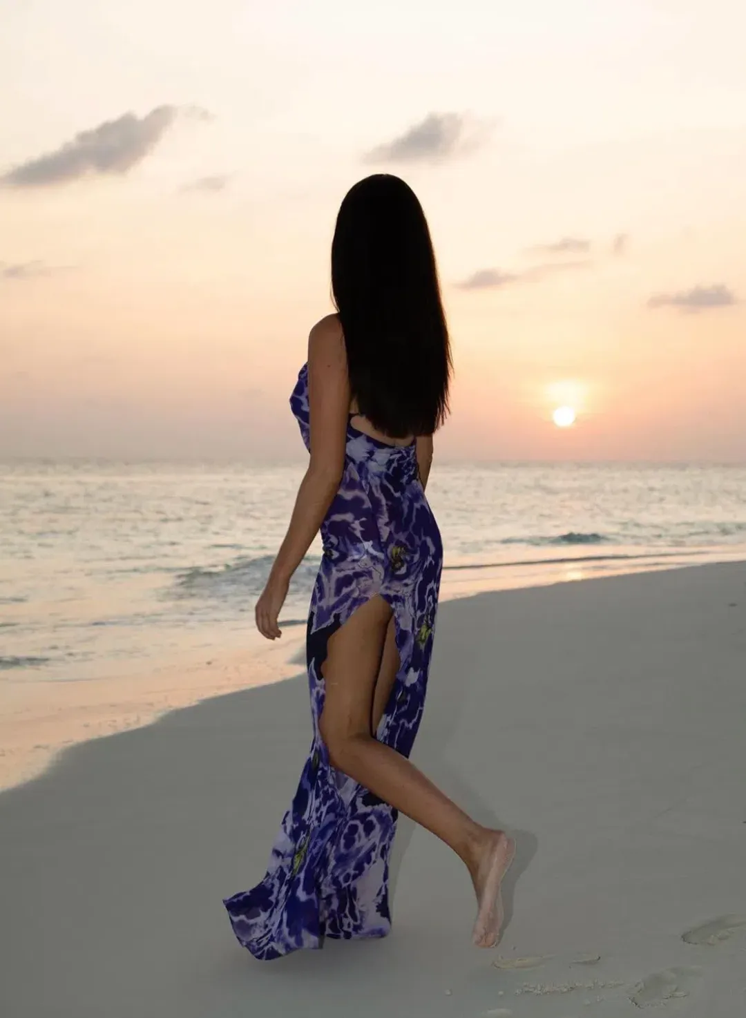 Rat & Boa Simonetta Maxi Dress Purple Size 6 for rent on The Volte - main image