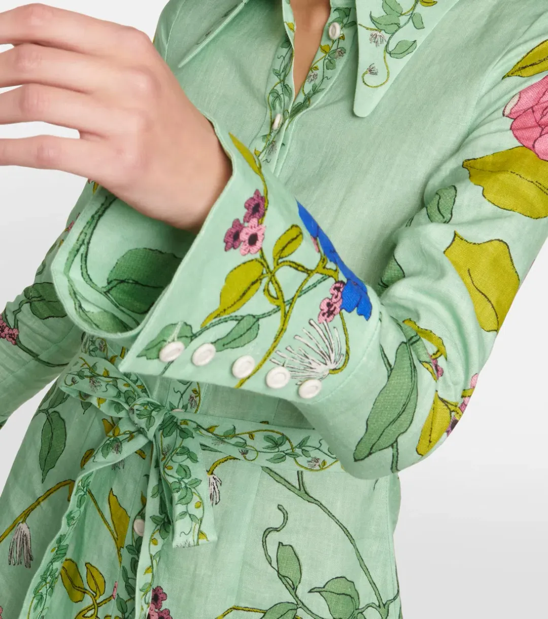 Alemais Olivia Midi Shirtdress Floral Size 10 for rent on The Volte - main image