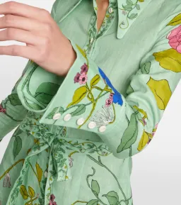 Alemais Olivia Midi Shirtdress Floral Size 10 for rent on The Volte - image 3