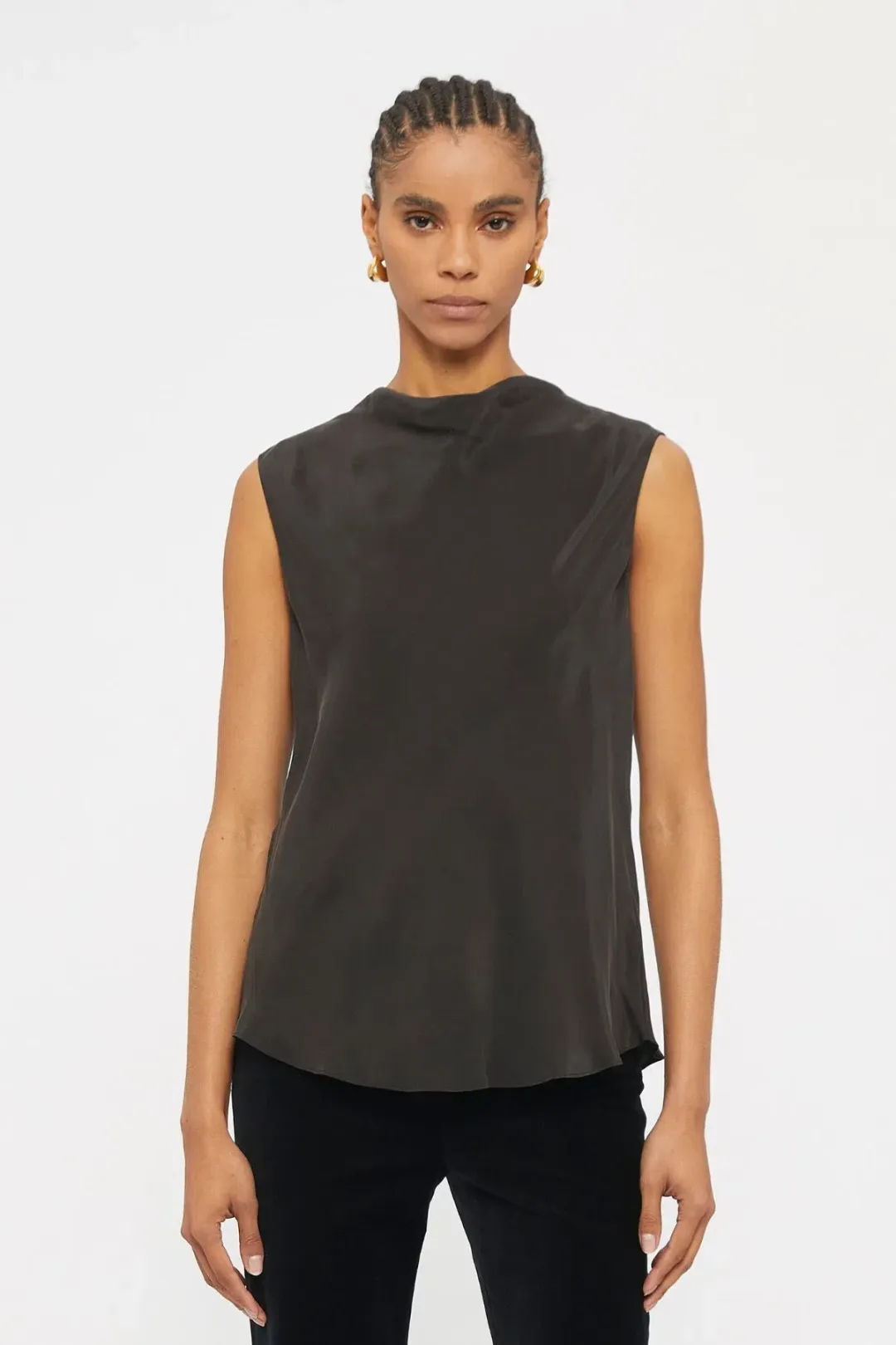 Ginger & Smart Beloved Cowl Neck Top Black Size 10 for rent on The Volte - main image