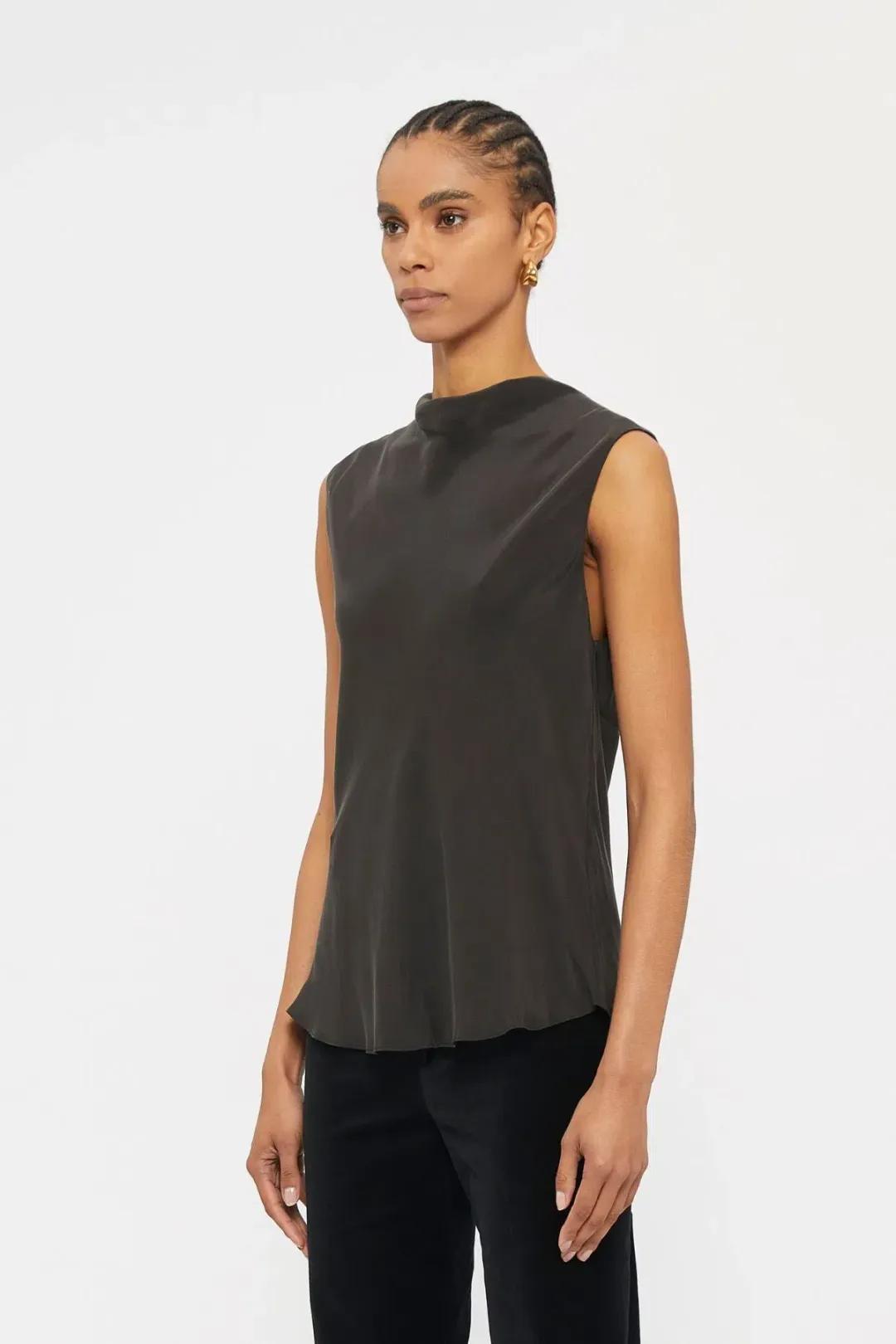 Ginger & Smart Beloved Cowl Neck Top Black Size 10 for rent on The Volte - main image
