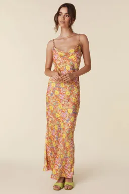 Spell Last Drinks Bias Strappy Maxi Dress Floral Size S / AU 8 for rent on The Volte - image 1