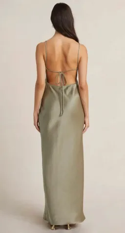 Bec & Bridge The Dreamer Tie Maxi Dress Sage Size 10 for rent on The Volte - image 6