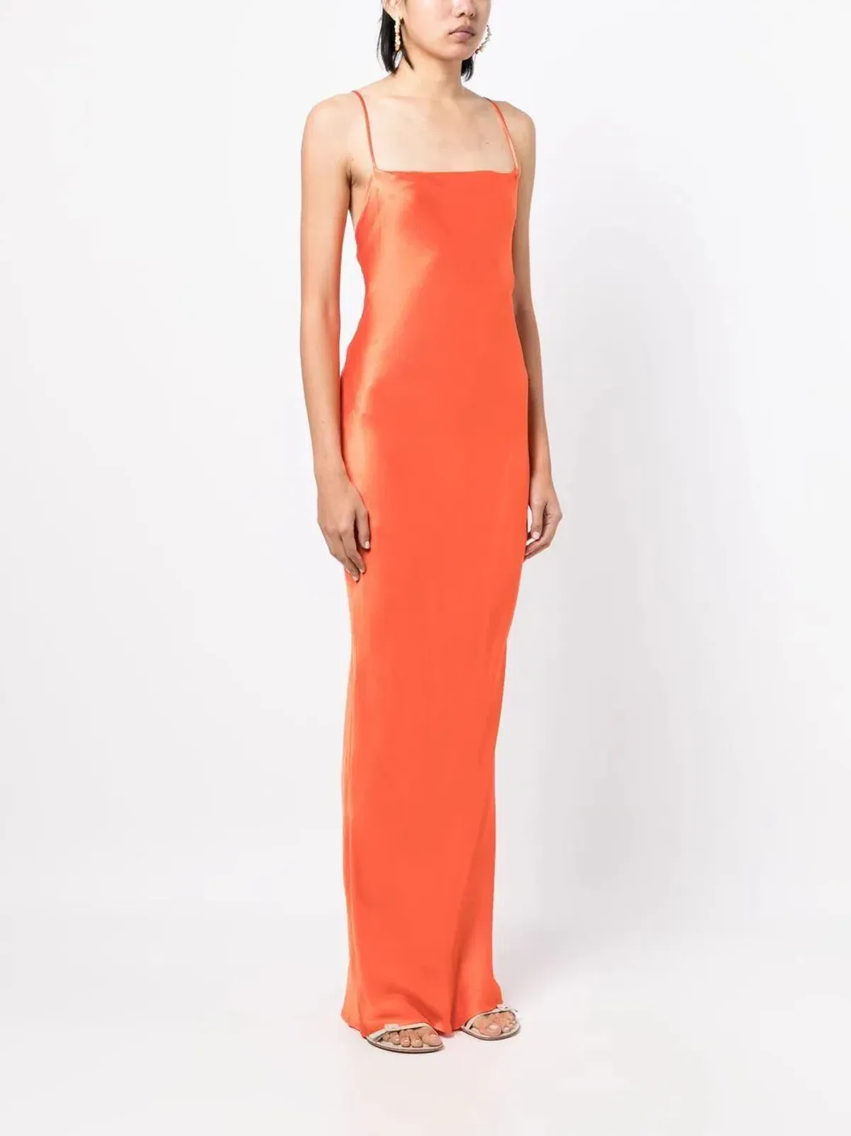 Bec & Bridge Lorelai Tie Maxi Dress Orange Size 6 for rent on The Volte - main image