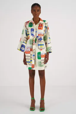 Oroton Sardinia Print Tunic Dress Size 14 for rent on The Volte - image 1