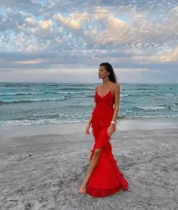 Rat and Boa Cecelia Dress Red Size 8 for rent on The Volte - image 2