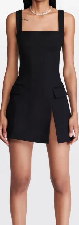 Dion Lee Frame Mini Dress Black Size 6 for rent on The Volte - image 2