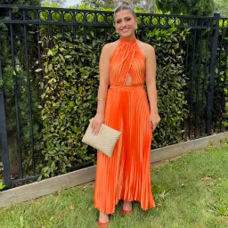 L'Idee Renaissance Split Gown in Tangelo Size XS / AU 6 for rent on The Volte - image 5