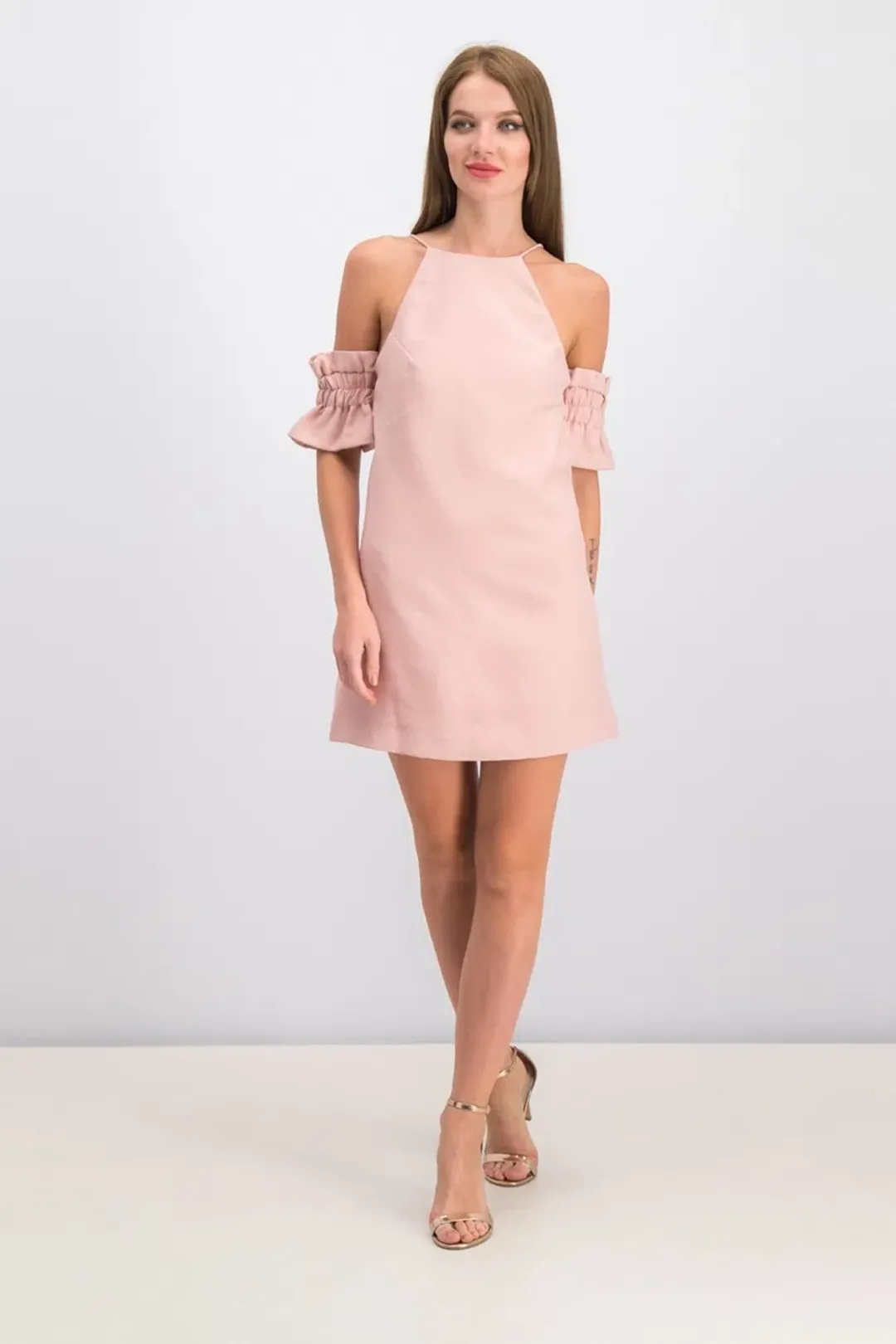 Cameo Collective Double Take Mini Dress Blush Size 8 for rent on The Volte - main image