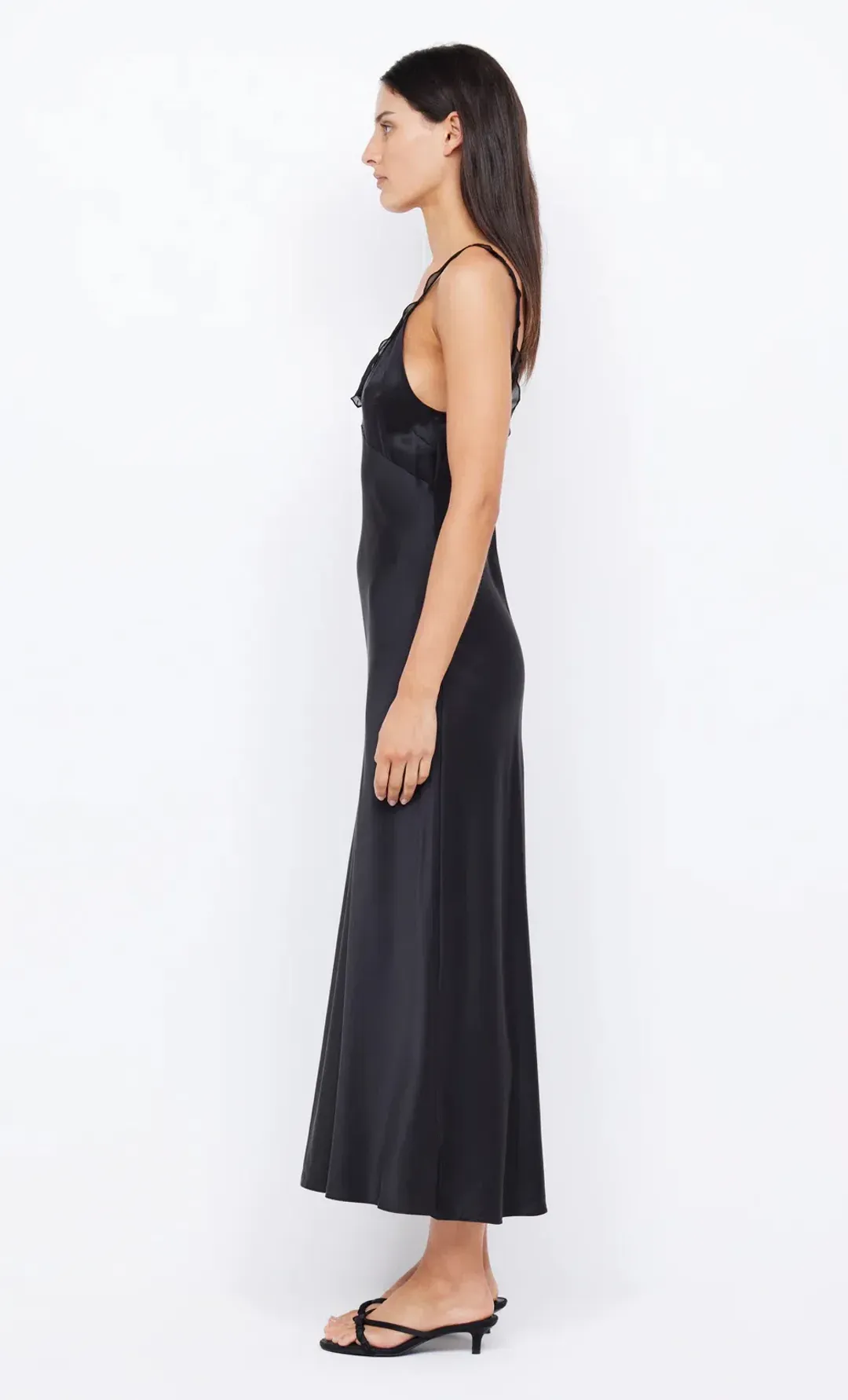 Bec & Bridge Archer Midi Dress Black Size AU 6 for rent on The Volte - main image