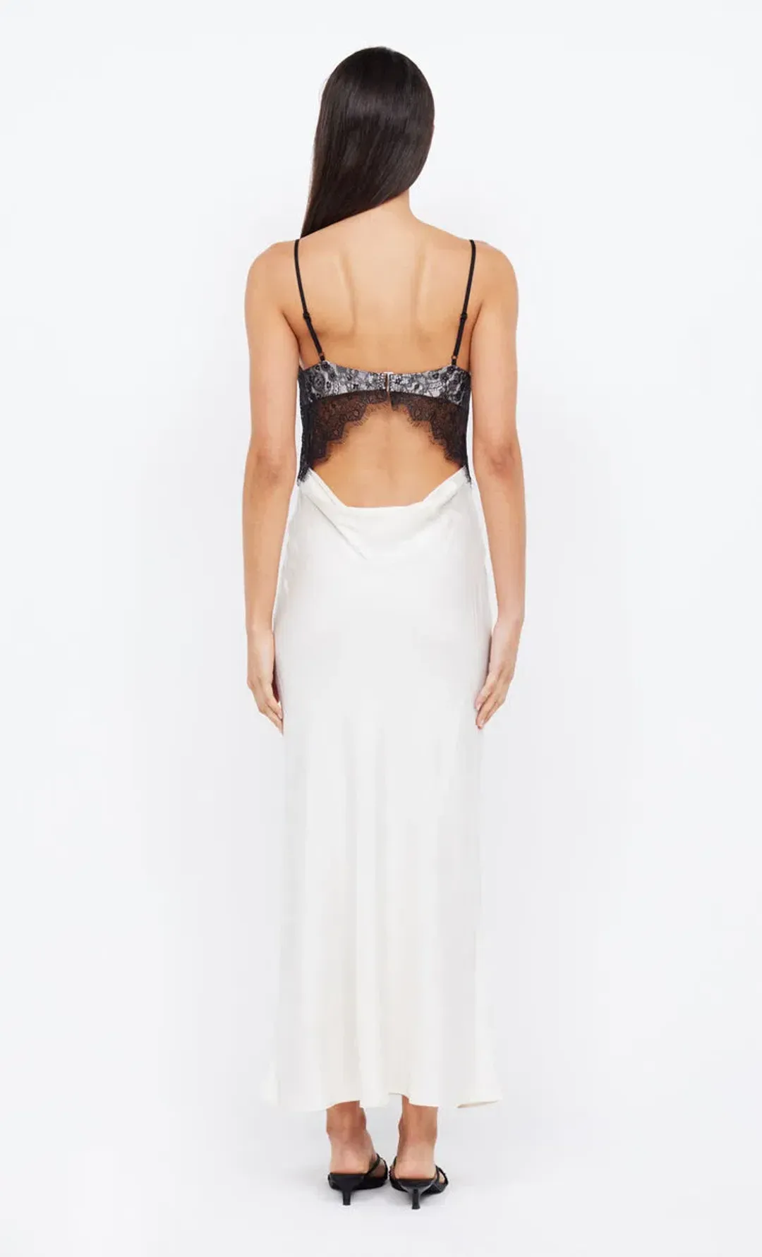 Bec & Bridge Emery Lace Maxi Dress in Ivory Black Size 6 for rent on The Volte - main image