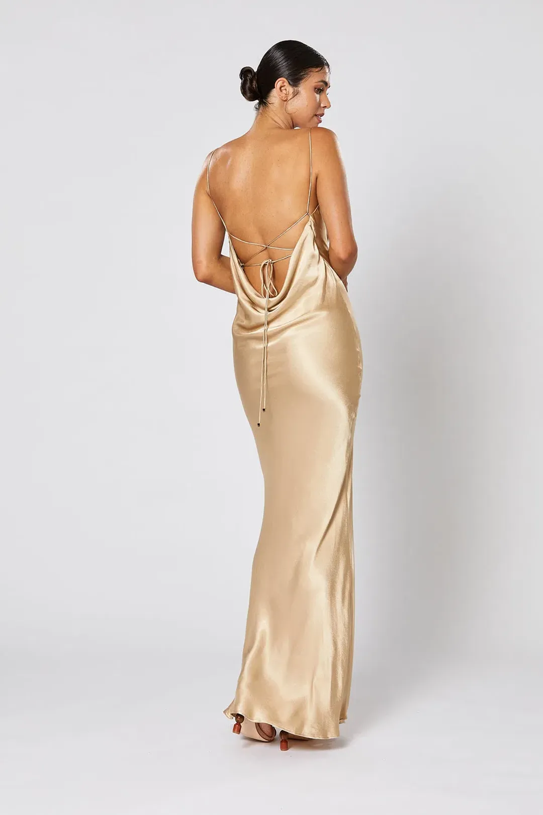 Winona Cheri Dress Gold Size XXS/Au 6 for rent on The Volte - main image