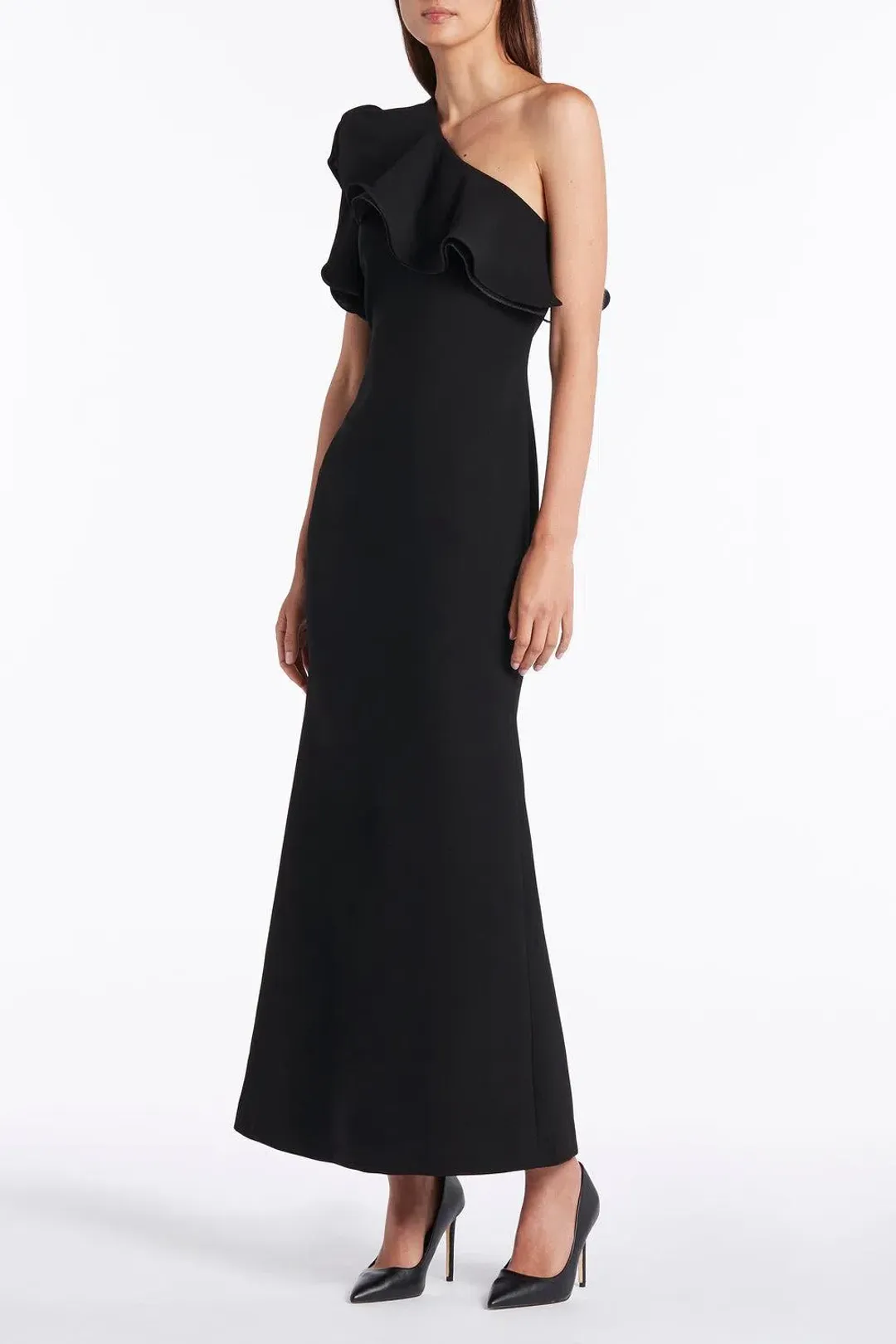 Carla Zampatti Black Grace Gown Size 8 for rent on The Volte - main image