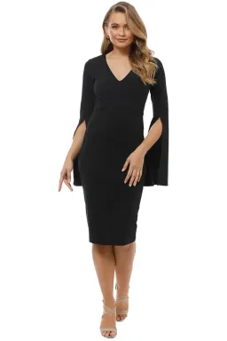 Pasduchas Amaryllis Midi Dress Black Size 10 for rent on The Volte - image 1