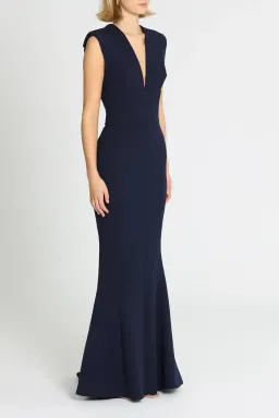 Rebecca Vallance Mimosa Gown Blue Navy Size 12 for rent on The Volte - image 2